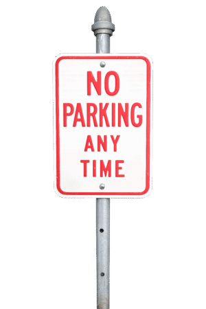 No Parking Any Time Street Sign