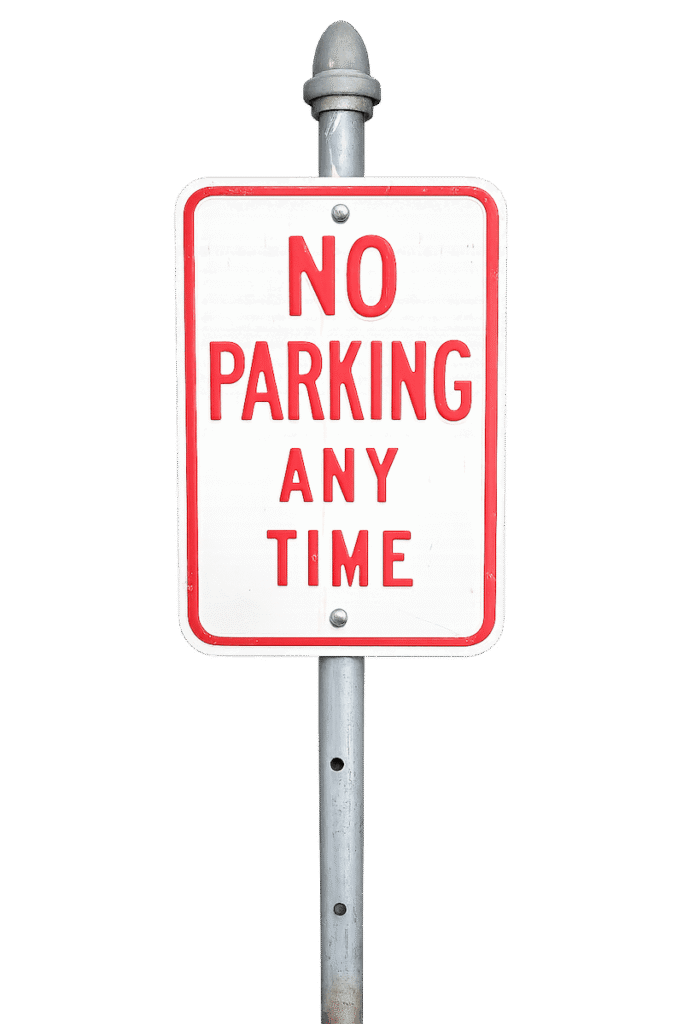 No Parking Any Time Street Sign