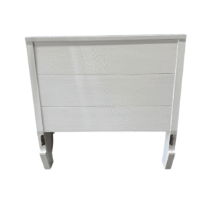 White Wood Traditional Twin Headboard