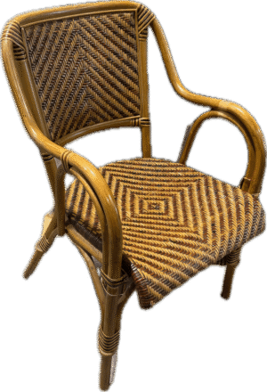 Parisian Style Wicker Arm Chair