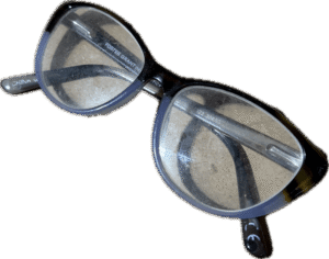 Two-Toned Blue and Black Eyeglasses