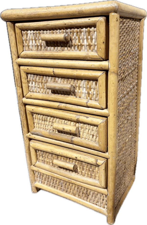 Miniature Rattan Jewelry Dresser