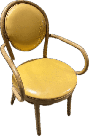 Bentwood Vintage Yellow Dining Chair