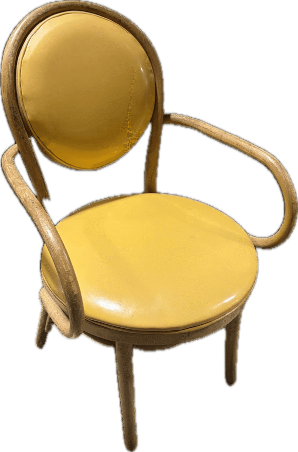 Bentwood Vintage Yellow Dining Chair