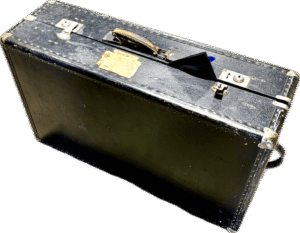 Antique Black Suitcase