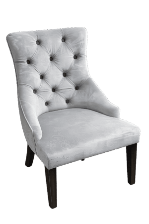 Grey Tufted Velvet Dining Chair