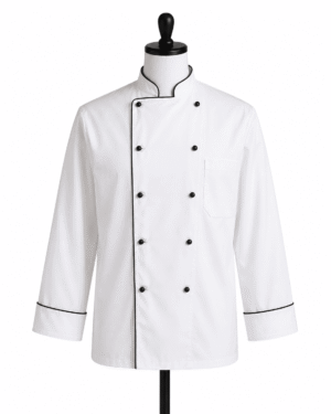 White Double-Breasted Chef Coat