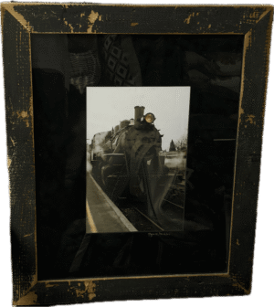 Framed Steam Locomotive Photograph