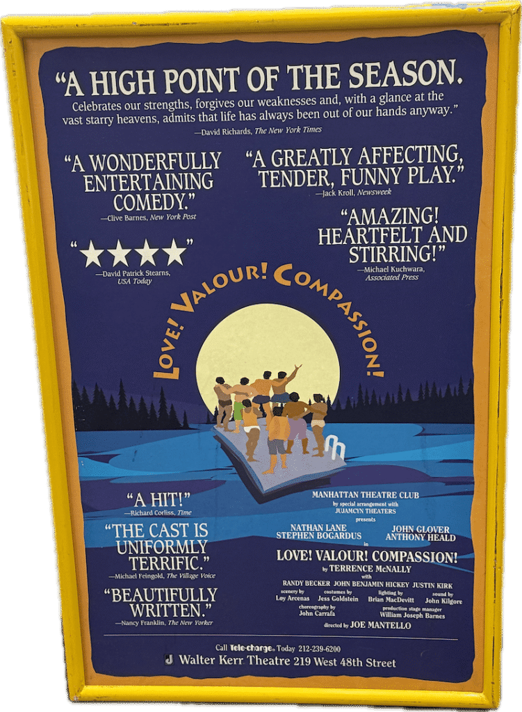 Love Valour Compassion Broadway Poster
