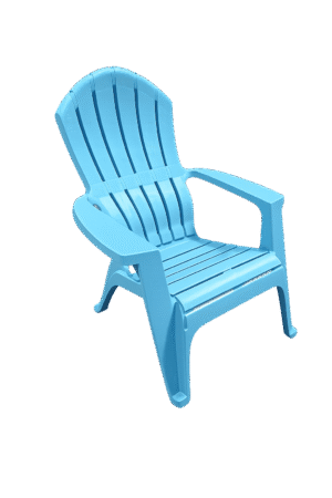 Aqua Resin Adirondack Chair