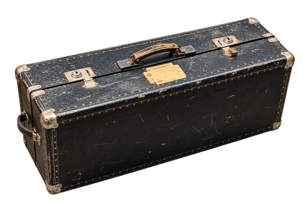 Antique Black Suitcase