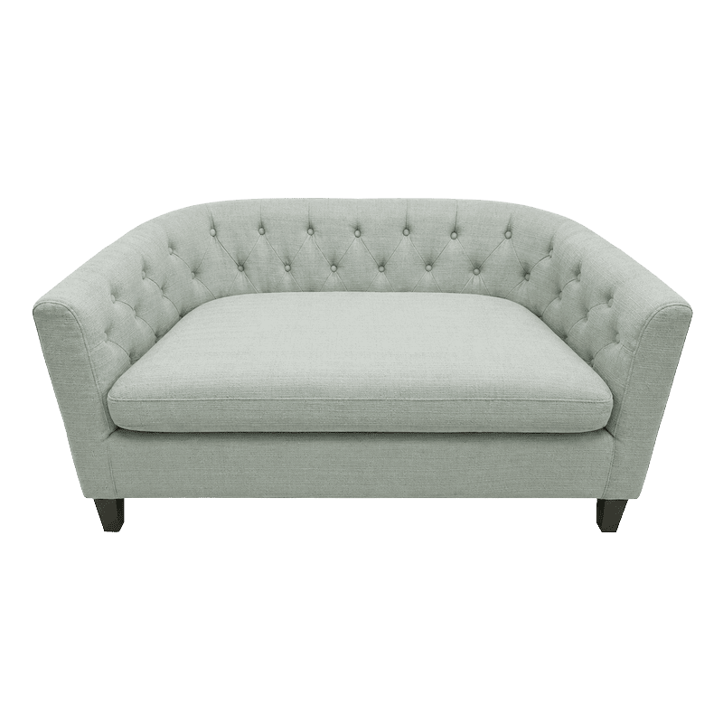 Light Blue Tufted Loveseat