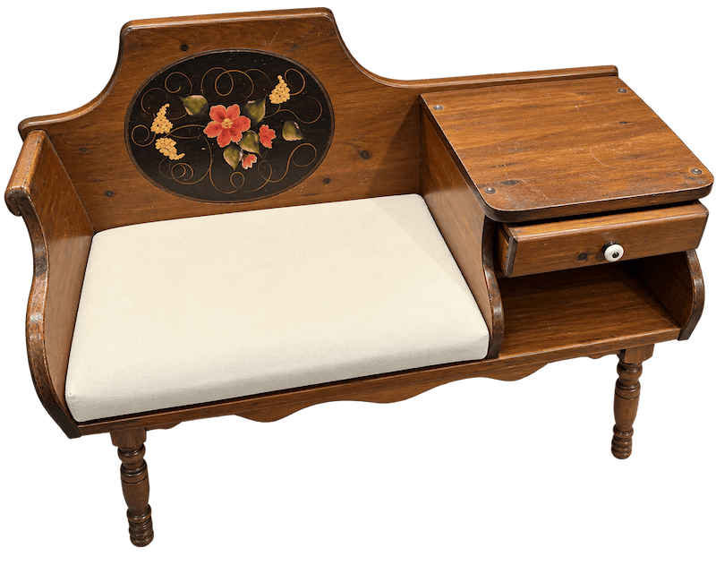 Vintage Telephone Gossip Bench