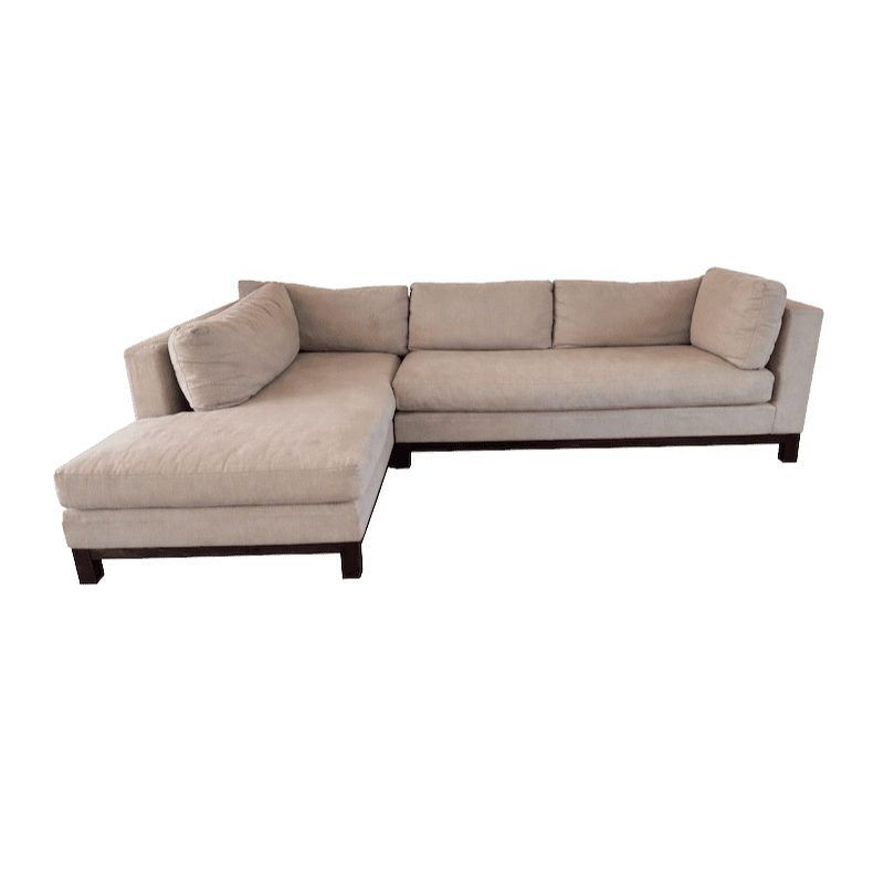 Taupe Sectional With Right Arm Chaise