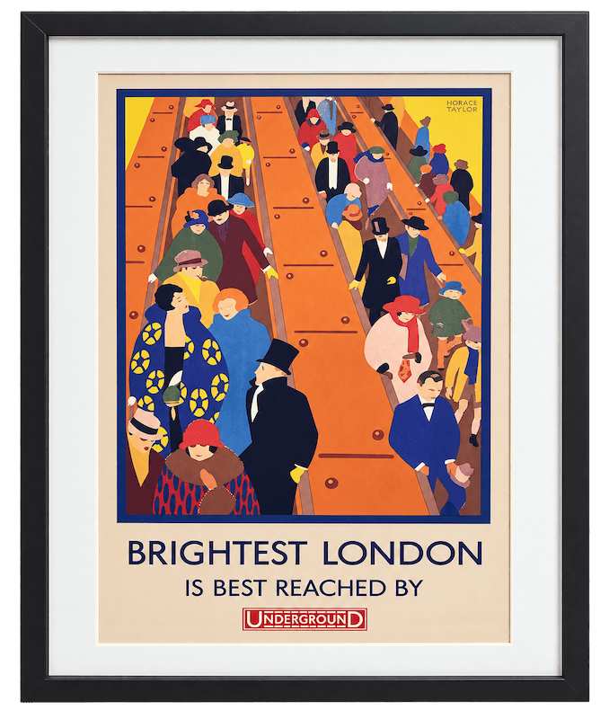 Brightest London is Best Reached by Underground Poster