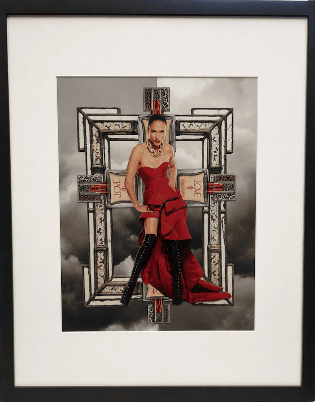 Jennifer Lopez Framed Collage