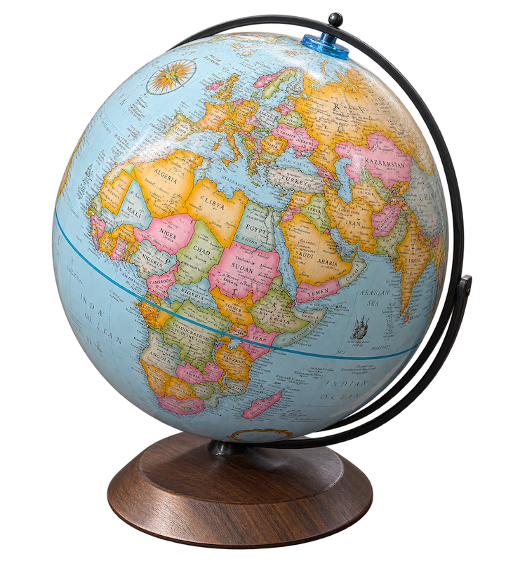 World Globe on Modern Stand